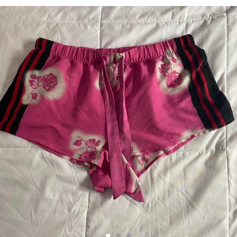 Satin pajama shorts